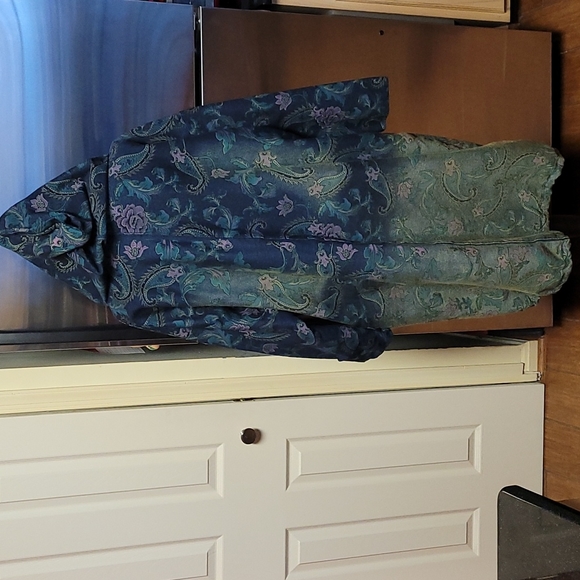 Ombre & Paisley Loose Denim Hoodie - Picture 7 of 14